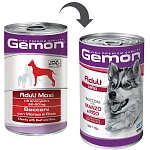 Gemon Консервы Dog Maxi Adult (Говядина, рис)